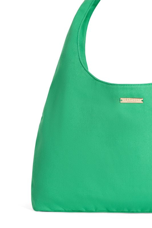 Cotton Canvas Tote Bag - Jade