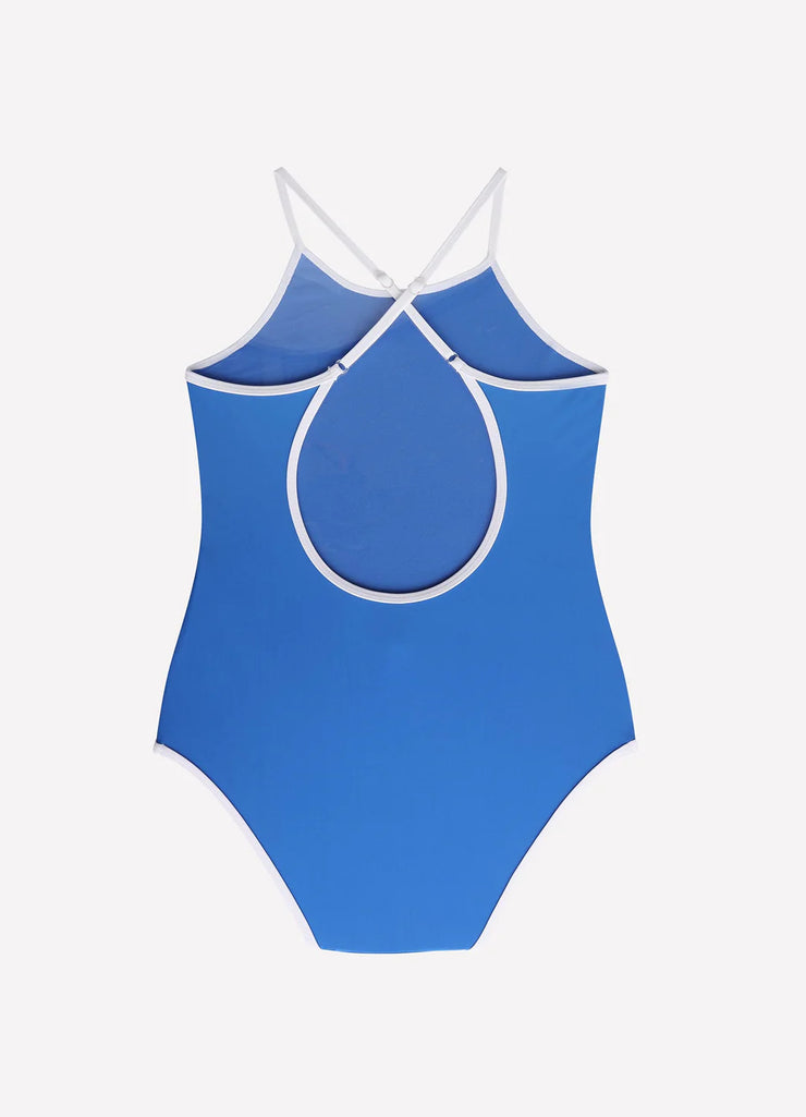 Seafolly Girls Essentials One Piece Bather - Azure Blue