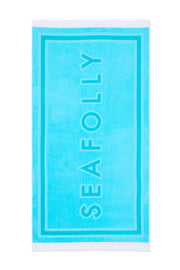 Tassel Trim Seafolly Logo  100% Plush Cotton Terry Length: 160cm Width: 80 cm Classic Seafolly Summer Essential 