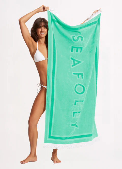 Summer Solstice Towel - Aquatic Blue