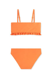 Seafolly Girls Sea Dive Shirred Bikini - Tangerine