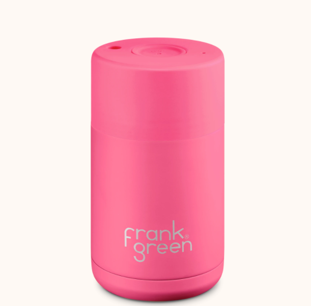 Frank Green Ceramic Reusable Cup - Regular - Neon Pink