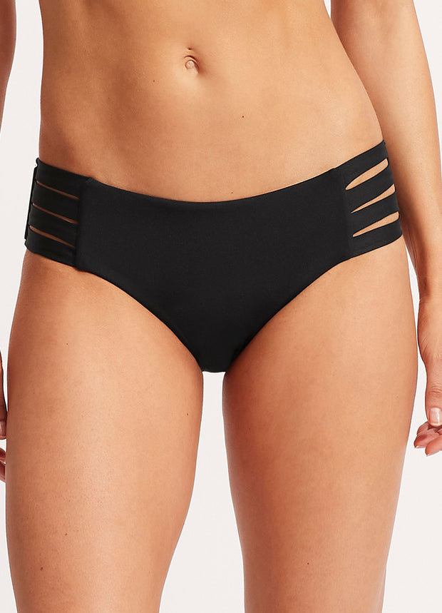 Seafolly Collective Multi Strap Hipster - Black
