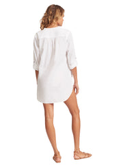 Short length Pockets Roll sleeves Roll sleeves Length: 88 cm (Seafolly AUS Size S/10) Fabric: 100% Cotton