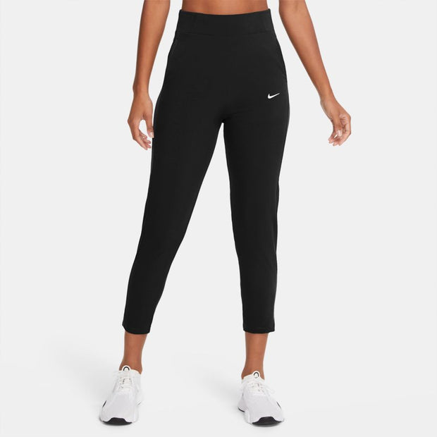 Nike Dri-FIT Bliss Victory Women's Mid-Rise Training Pants BLISSFUL COMFORT FOR WORKING OUT. The Nike Bliss Victory Pants are lightweight and flexible with sweat-wicking technology to keep you moving comfortably through your workout. They have a mid-rise waistband and cuffs at the ankles to keep them tapered.