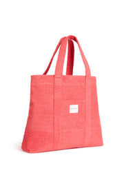 Tote Style Bag Fully Lined Internal Pocket Brushed Terry Fabric Thick shoulder Straps Fabric 100% Cotton 