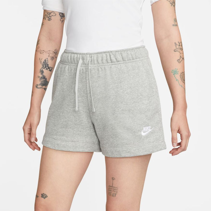 Nike Sportswear Club Fleece Mid-Rise Shorts - Grey Marl – Fit & Folly