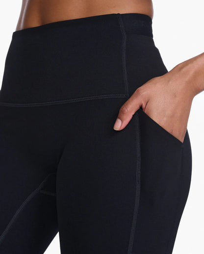 Featuring a luxe matte finish, soft touch and a seamless front panel to leave you feeling sculpted and smooth, the Form Stash Hi-Rise Compression Tights, have multiple pocketing options that will literally hold your whole life for a day on the move.