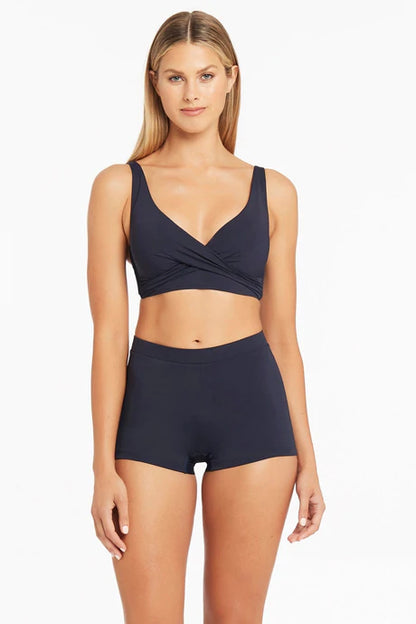 Eco Essentials Cross Front Multifit Bra - Night Sky