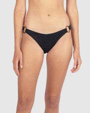 Ibiza Ring Side Hipster Bikini Bottom - Black