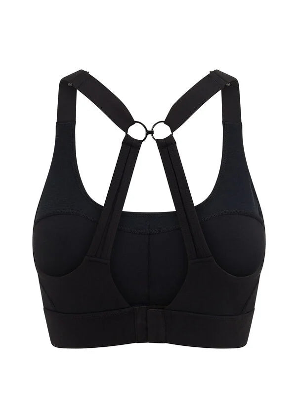 Game Time Recycled Sports Bra Black Fit & Folly