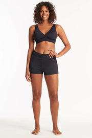 Sea Level Swim is committed to creating collections in the most mindful and sustainable ways. Their swimsuits are made from advanced eco-friendly fabrics which use regenerated nylon yarns derived from pre-consumer waste. These recycled textiles maintain a durable soft feel and premium quality. Tummy control Powermesh lining for front & back support Internal brief