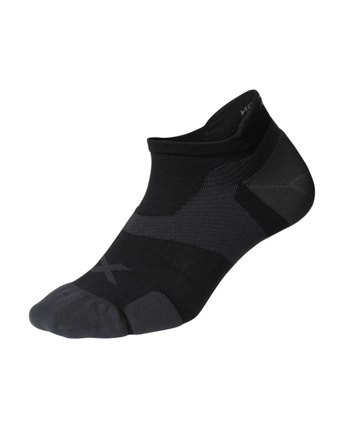 Vectr Cushion No Show Socks - Black/Titanium